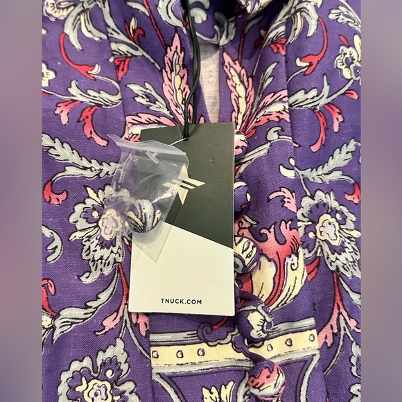 NWT! Tuckernuck Avignon Aubergine Eliana Purple Floral Dress Size XS - Picture 7 of 11